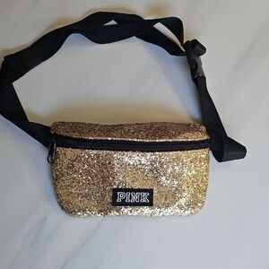 Pink Gold Glitter Fanny Pack